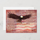 Patriottische Eagle Wij de mensen ontkoppelen Briefkaart (Voorkant / Achterkant)