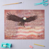 Patriottische Eagle Wij de mensen ontkoppelen Tissuepapier (Craft)