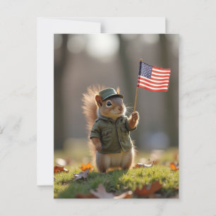 Patriottische Eekhoorn Briefkaart