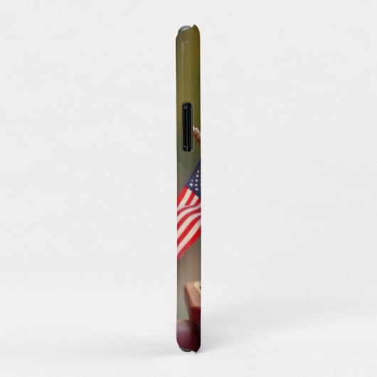 Patriottische eekhoorn Case-Mate iPhone case (Achterkant/rechts)