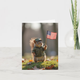 Patriottische eekhoorn kaart