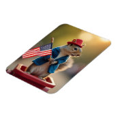 Patriottische eekhoorn magneet (Linkerzijde)
