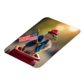 Patriottische eekhoorn magneet (Linkerzijde)