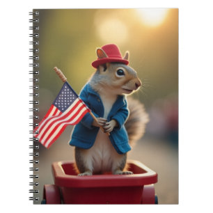 Patriottische eekhoorn notitieboek