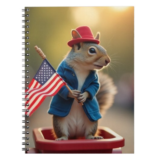 Patriottische eekhoorn notitieboek (Voorkant)