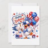 Patriottische Eend 1e Verjaardag Kaart (Achterkant)