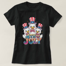 Patriottische Eend 4 juli 2026 T-shirt