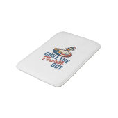 Patriottische Eend 4 juli Floatie T-shirt Ontwerp Badmat (Gekanteld)