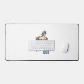 Patriottische Eend 4 juli Floatie T-shirt Ontwerp Bureaumat (Keyboard & Muis)