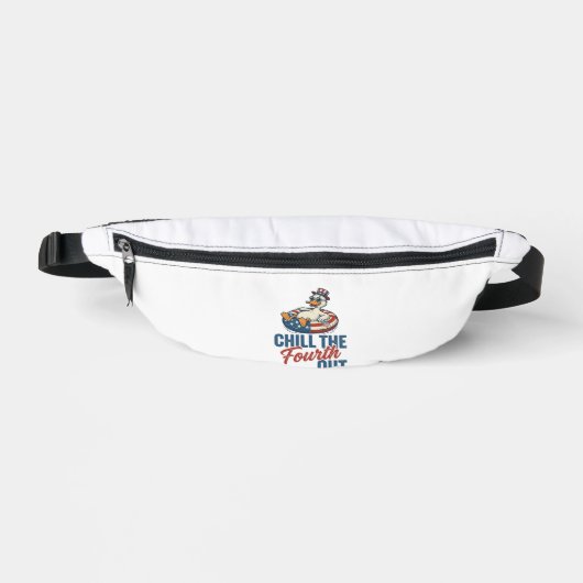 Patriottische Eend 4 juli Floatie T-shirt Ontwerp Heuptasje (Voorkant)