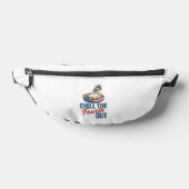 Patriottische Eend 4 juli Floatie T-shirt Ontwerp Heuptasje (Liggend)