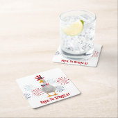 Patriottische eend, vrij van spaarpels kartonnen onderzetters (Insitu)