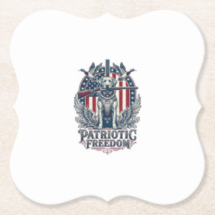 Patriottische Eenden Jager Hond Vector Grafische T Kartonnen Onderzetters