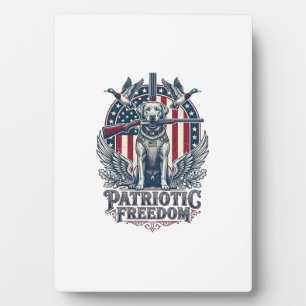 Patriottische eendenjager hond vector grafische T- Fotoplaat