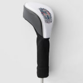 Patriottische Eendenjager Hond Vector Grafische T- Golfheadcover (Schuin)