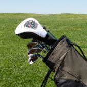 Patriottische Eendenjager Hond Vector Grafische T- Golfheadcover (Insitu)
