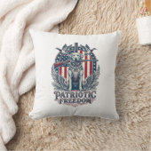 Patriottische Eendenjager Hond Vector Grafische T- Kussen (Deken)