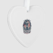 Patriottische Eendenjager Hond Vector Grafische T- Ornament (voorkant)