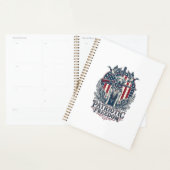 Patriottische Eendenjager Hond Vector Grafische T- Planner (Display)