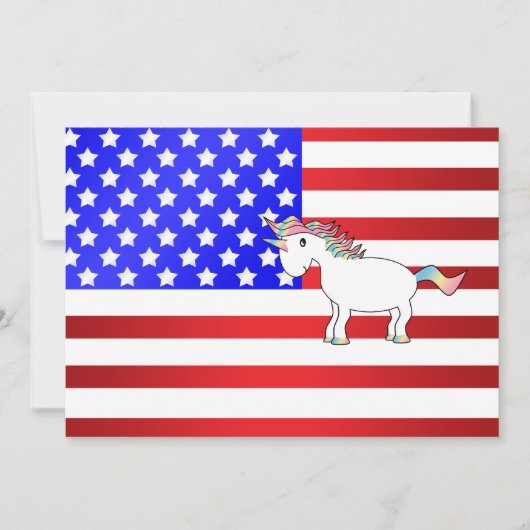 Patriottische eenhoorn (Voorkant)