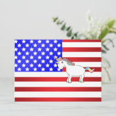 Patriottische eenhoorn (Staand voorkant)
