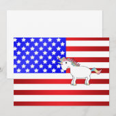 Patriottische eenhoorn (Voorkant / Achterkant)
