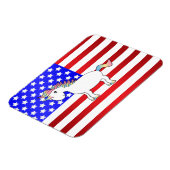 Patriottische eenhoorn magneet (Linkerzijde)