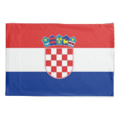 Patriottische eenpersoons Kussensloop van Kroatië (Achterkant)