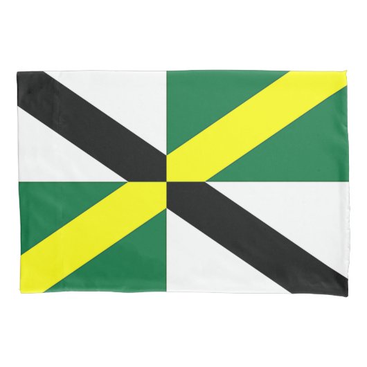 Patriottische eenpiloot met vlag van Monterey Kussensloop (Voorkant)