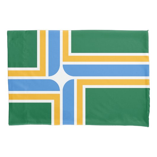 Patriottische eenpiloot met vlag van Portland Kussensloop (Voorkant)