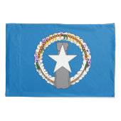 Patriottische eenpiloot noordelijke Mariana vlag Kussensloop (Achterkant)