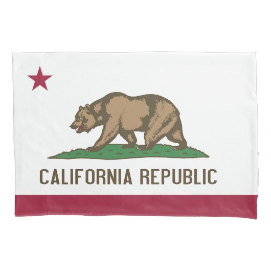 Patriottische eenpiloot vlag Californië Kussensloop (Voorkant)