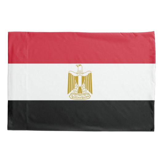 Patriottische eenpiloot vlag Egypte Kussensloop (Achterkant)