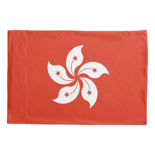 Patriottische eenpiloot vlag Hongkong Kussensloop (Achterkant)