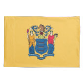 Patriottische eenpiloot vlag New Jersey Kussensloop (Achterkant)