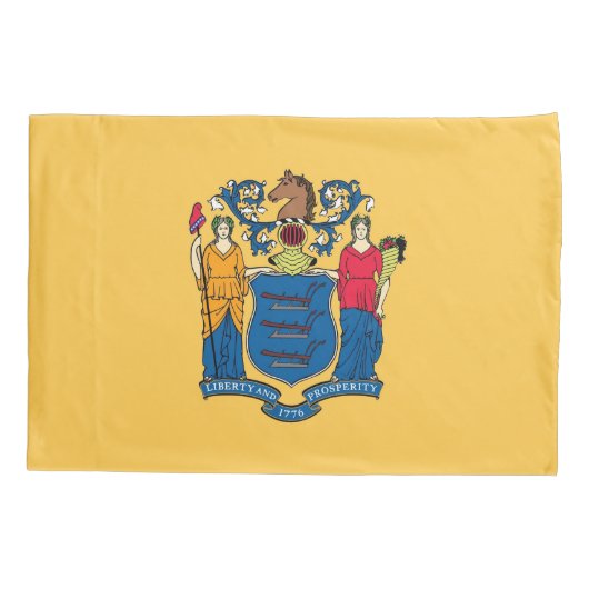 Patriottische eenpiloot vlag New Jersey Kussensloop (Achterkant)