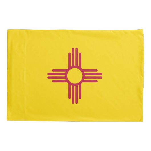 Patriottische eenpiloot vlag New Mexico Kussensloop (Achterkant)