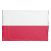 Patriottische eenpiloot vlag Polen Kussensloop (Achterkant)