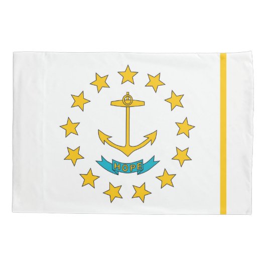 Patriottische eenpiloot vlag Rhode Island Kussensloop (Achterkant)