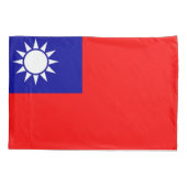 Patriottische eenpiloot vlag Taiwan Kussensloop (Achterkant)