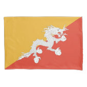 Patriottische eenpiloot vlag van Bhutan Kussensloop (Voorkant)