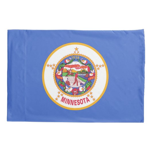 Patriottische eenpiloot vlag van Minnesota Kussensloop (Achterkant)