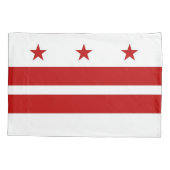 Patriottische eenpiloot vlag Washington DC Kussensloop (Achterkant)