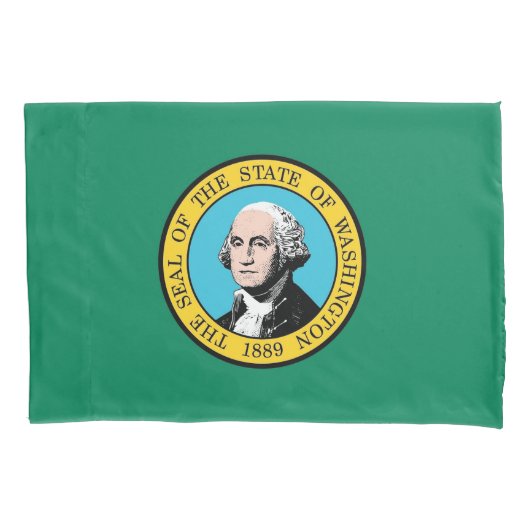 Patriottische eenpiloot vlag Washington Kussensloop (Voorkant)