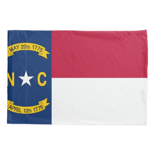 Patriottische eenvlieger vlag North Carolina Kussensloop (Achterkant)