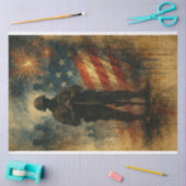 Patriottische eerbied en explosieve eerherstel dec tissuepapier (Craft)