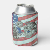 Patriottische Eerste Responder Blikjeskoeler (Blikje Voorkant)