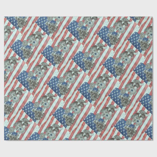 Patriottische Eerste Responder Cadeaupapier (Vlak)