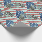 Patriottische Eerste Responder Cadeaupapier (Hoek)