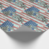 Patriottische Eerste Responder Cadeaupapier (Hoek)